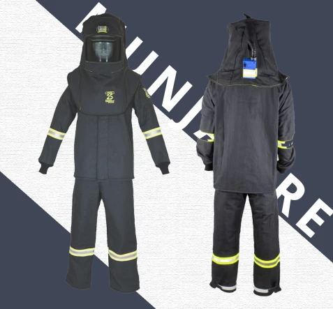 PROTECTIVE APPARELS 40 Cal TCG™ Arc Flash Kit (Hood, Coat, and Bib Suit Set) 1 40_cal_tcg_arc_flash_kit_hood_coat_and_bib_suit_set