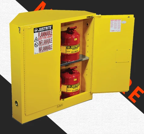 SAFETY CONTAINMENT SYSTEM JUSTRITE Sure-Grip® Ex Corner Safety Cabinets 1 k