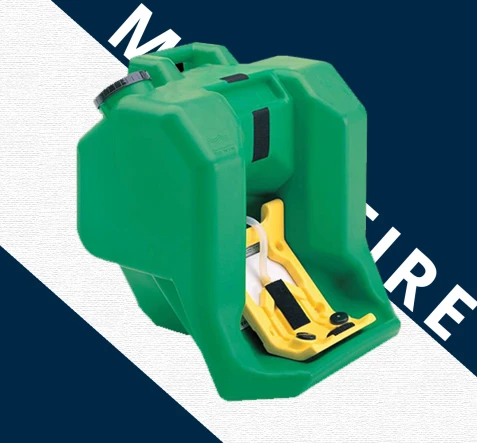 EMERGENCY SHOWER Portable Gravity Fed Eyewash Station 16 Gallon Capacity 1 m