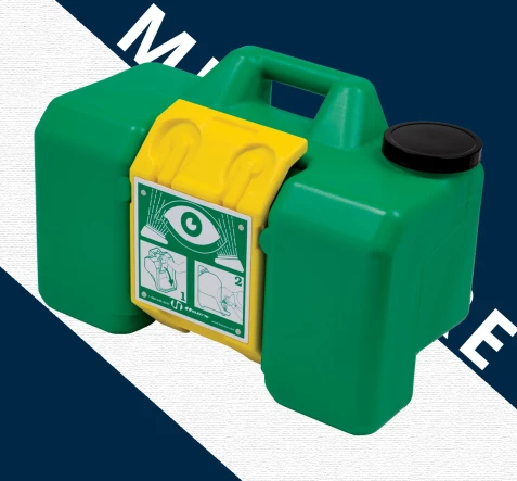 EMERGENCY SHOWER Portable Gravity Fed Eyewash Station 9 Gallon  1 n