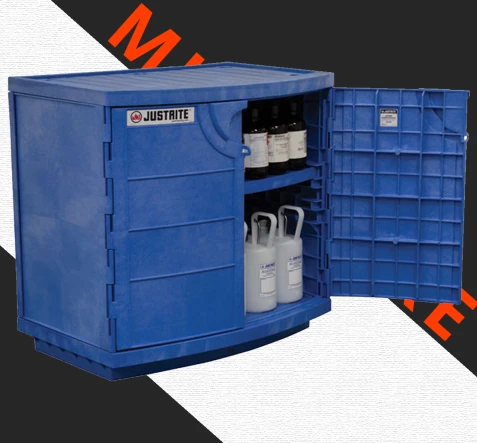 SAFETY CONTAINMENT SYSTEM JUSTRITE Polyethylene Cabinets 1 p