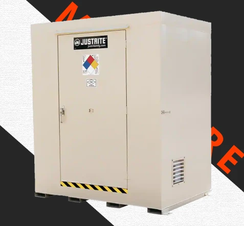 SAFETY CONTAINMENT SYSTEM JUSTRITE Non-Combustible Outdoor Safety Lockers 1 r