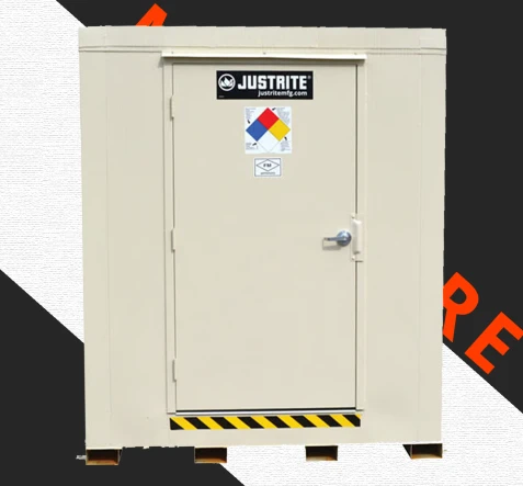 SAFETY CONTAINMENT SYSTEM JUSTRITE 4-Hour Fire-Rated Outdoor Safety Lockers 1 s