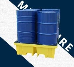 Spill Pallet with 4 way FLT access for 4 x 205ltr drums  BP4FW