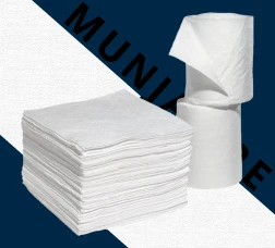 White Oil Only Bonded Pads  Rolls