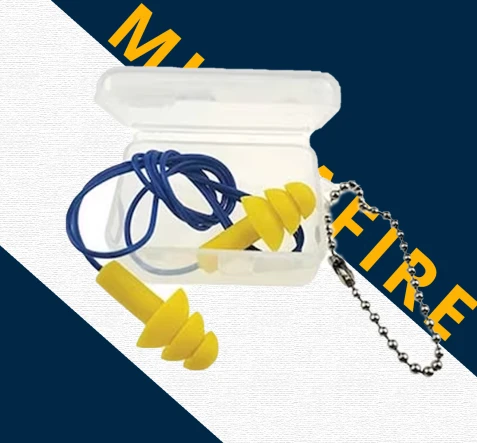 HEARING PROTECTION ALLSAFE ULTRASAFE REUSABLE EARPLUG WITH PLASTIC CASE 1 z2